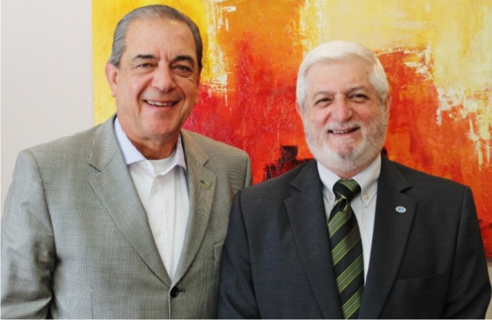 Cezar Roberto Leão Granieri (SINDI-CLUBE) e Gilberto Bertevello (SEEAATESP)